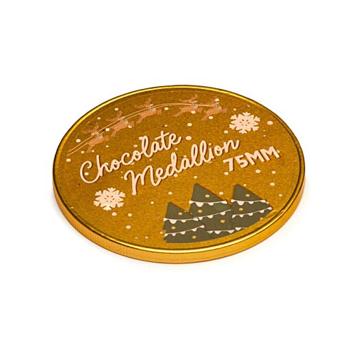 Additional Image 3 - a round gold coin with a triangle design