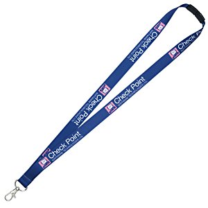 Additional Image 3 - a blue lanyard with a white background