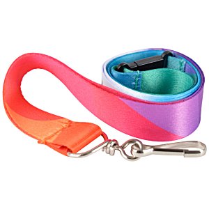 Additional Image 5 - a colorful lanyard with a metal key chain