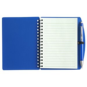 Additional Image 1 - a blue notebook with a pen