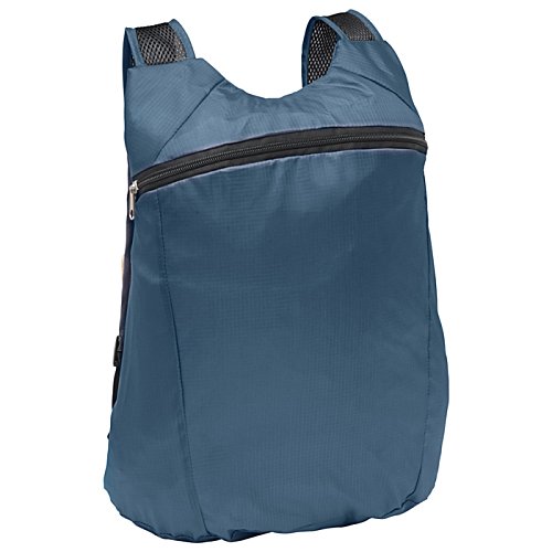 Additional Image 2 - a blue bag with black zipper