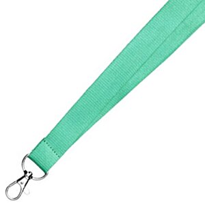Additional Image 2 - a green lanyard with a metal hook