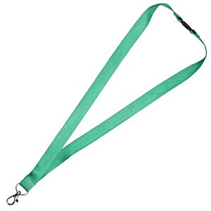 Additional Image 3 - a green lanyard with a silver clasp