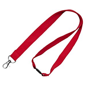 Additional Image 1 - a red lanyard with a metal hook