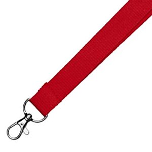 Additional Image 3 - a red lanyard with a metal hook