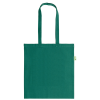 a green bag with a handle