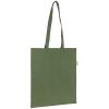 a green bag with a handle