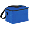 a blue cooler bag with a strap