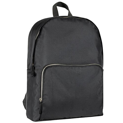 Additional Image 1 - a black backpack with a zipper