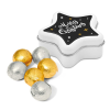 View Image 2 of 3 of DISC Star Tin - Foiled Chocolate Balls