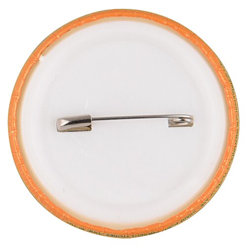 Additional Image 1 - a white and orange circle with a safety pin