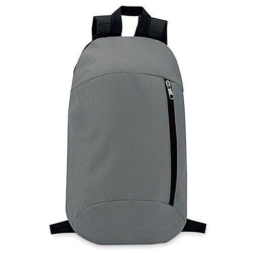 Additional Image 3 - a grey backpack with a zipper