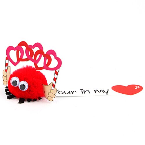 Additional Image 1 - a red toy with a heart and a crown