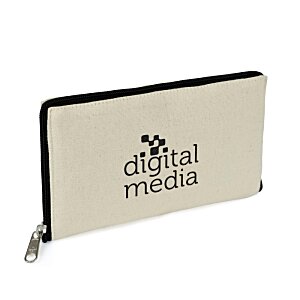 Additional Image 1 - a white zippered bag with black text