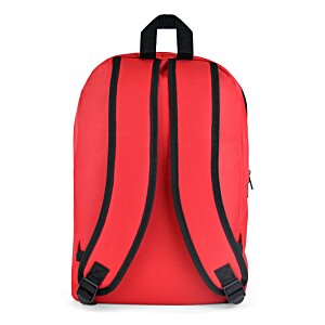Additional Image 1 - a red backpack with black straps