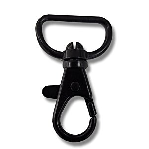 Additional Image 4 - a black snap hook on a white background