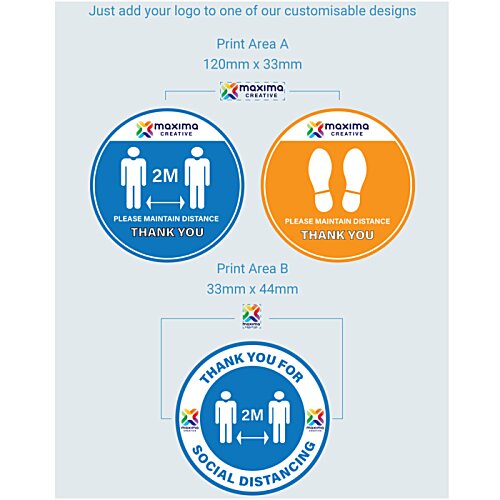 Additional Image 1 - a blue and orange circle with white text