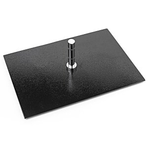 Additional Image 7 - a black square with a metal post