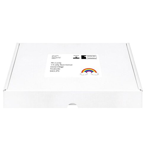 Additional Image 1 - a white box with a white label
