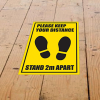 View Image 2 of 2 of Laminated Anti-Slip Vinyl A5 Floor Stickers