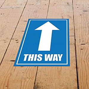 Additional Image 1 - a blue sign with white arrow on it