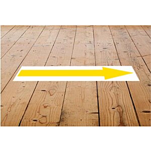 Additional Image 1 - a yellow arrow on a wooden floor