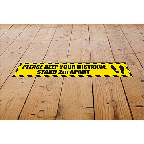 Additional Image 3 - a yellow sign on a wooden floor