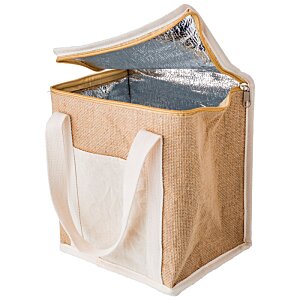 Additional Image 3 - a brown bag with a white handle