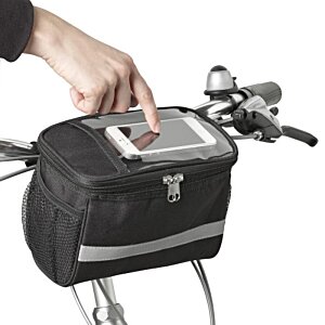 Additional Image 1 - a hand holding a bag on a bicycle