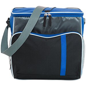 Additional Image 1 - a black and blue cooler bag