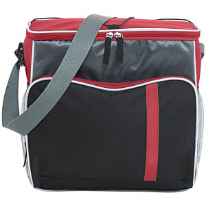 Additional Image 2 - a black and red cooler bag