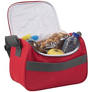 Additional Image 1 - a red cooler bag with food inside