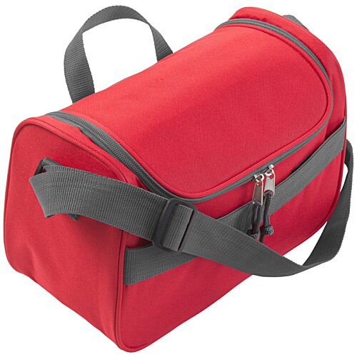 Additional Image 3 - a red bag with a grey strap