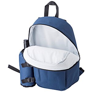 Additional Image 1 - a blue backpack with a white pillow
