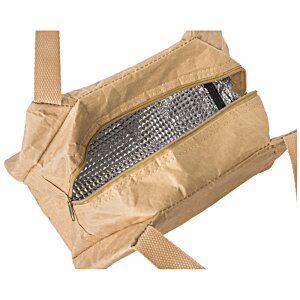 Additional Image 3 - a brown bag with a silver object inside