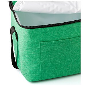 Additional Image 1 - a green cooler bag with a black strap