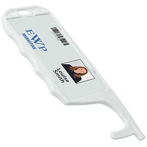 Additional Image 3 - a white plastic tool with a black and blue design