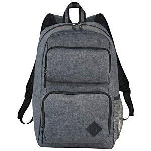 Additional Image 3 - a grey backpack with black straps