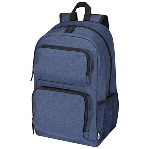 Additional Image 7 - a blue backpack with black zippers