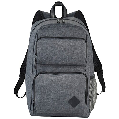 Additional Image 3 - a grey backpack with black straps