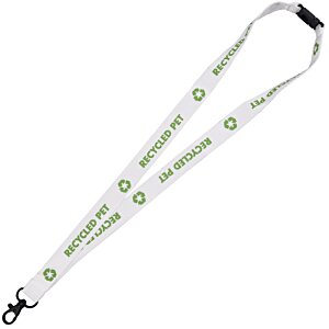 Additional Image 1 - a lanyard with green and white designs
