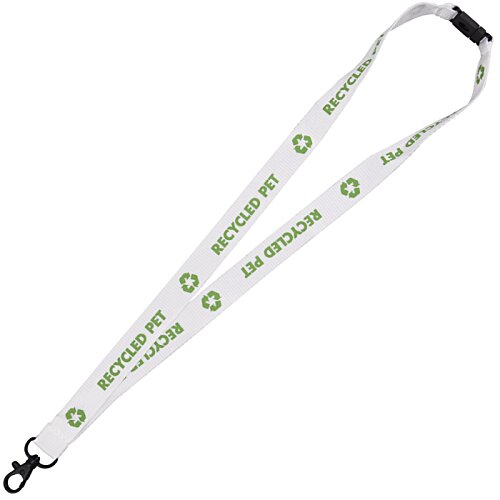 Additional Image 1 - a lanyard with green and white designs