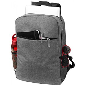 Additional Image 1 - a grey backpack with a black handle