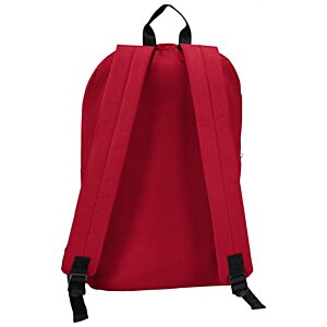Additional Image 2 - a red backpack with black straps