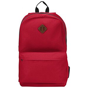 Additional Image 1 - a red backpack with a brown patch