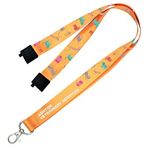 Additional Image 1 - a lanyard with a key ring