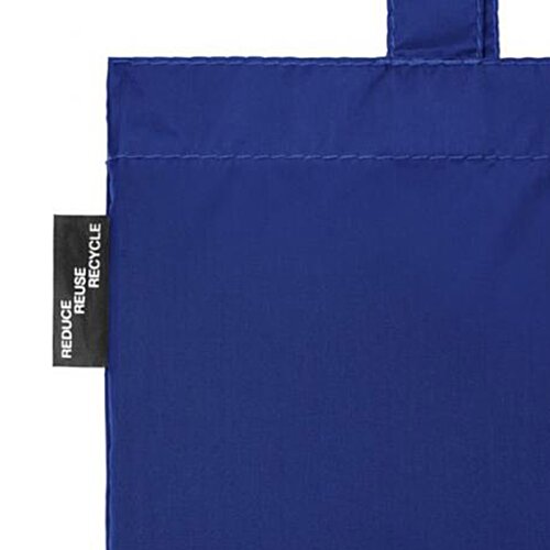 Additional Image 3 - a blue bag with a black tag