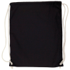 View Image 2 of 2 of DISC Westbrook Cotton Drawstring Bag - Black