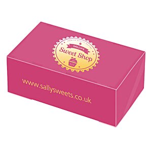 Additional Image 1 - a pink box with a yellow logo
