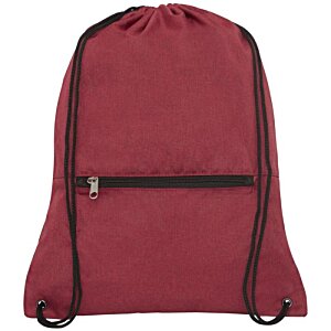 Additional Image 3 - a red backpack with a black zipper